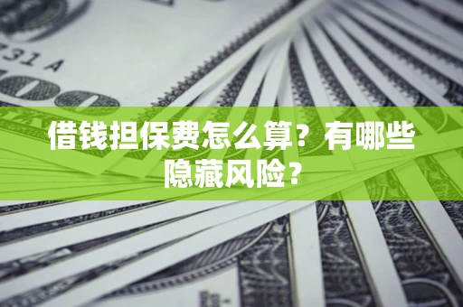 北京借钱担保费怎么算？有哪些隐藏风险？
