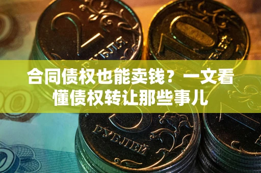 北京合同债权也能卖钱？一文看懂债权转让那些事儿