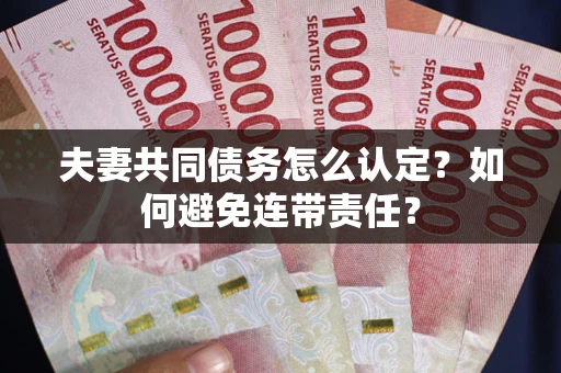 北京夫妻共同债务怎么认定？如何避免连带责任？