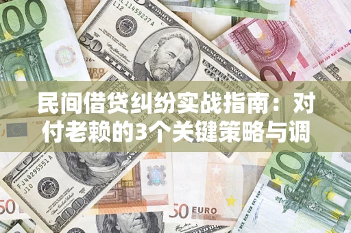 北京民间借贷纠纷实战指南：对付老赖的3个关键策略与调解盲区解析