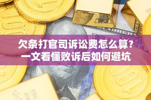 北京欠条打官司诉讼费怎么算？一文看懂败诉后如何避坑