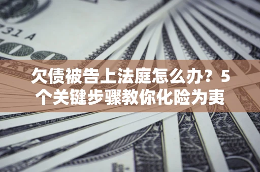 北京欠债被告上法庭怎么办？5个关键步骤教你化险为夷